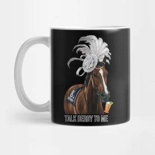 horse race wearing Fascinator Mug